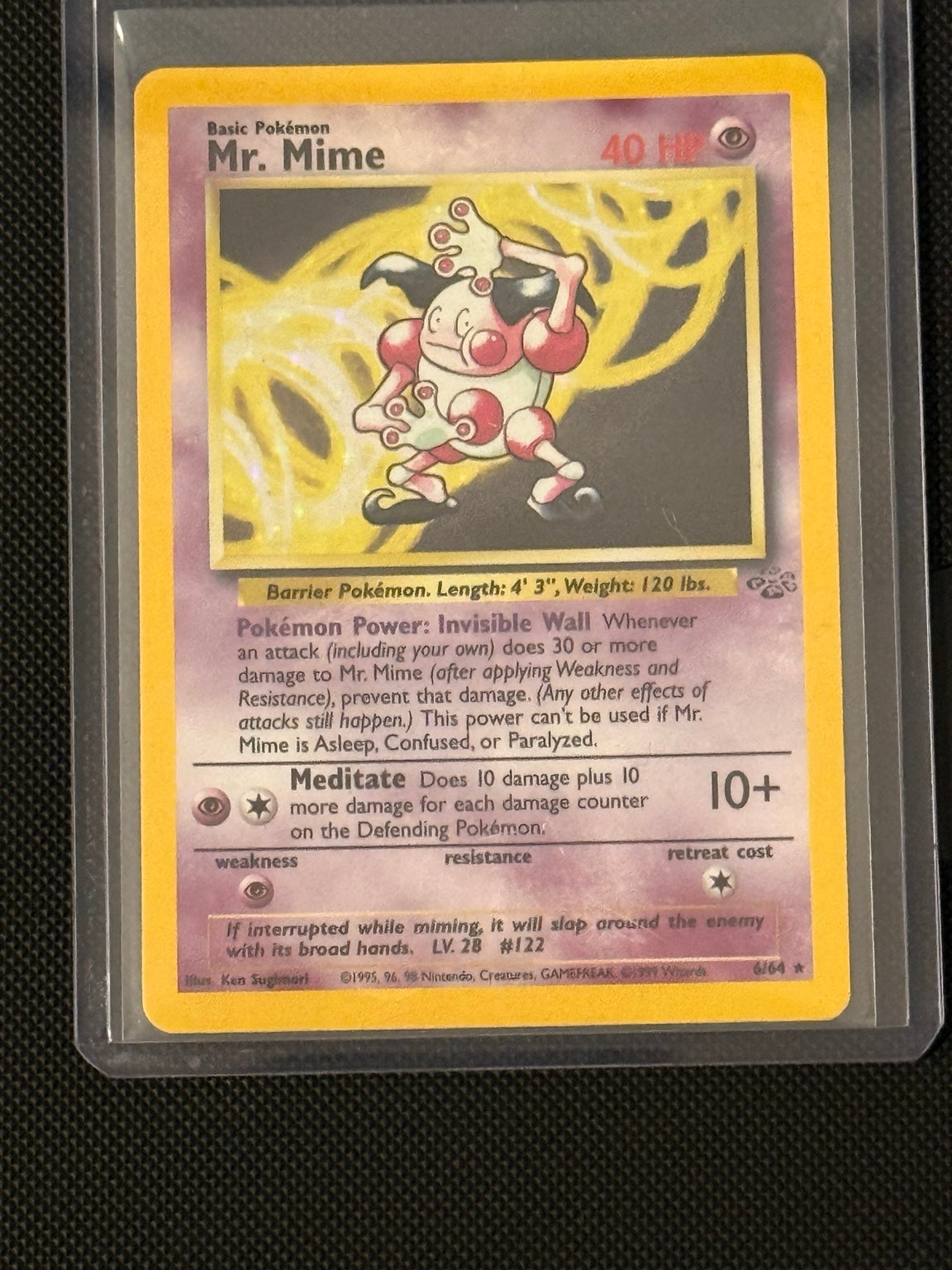 Mr. Mime 6/64 · Jungle · Unlimited Holo