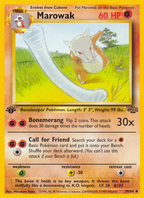 Marowak 39/64 — English Jungle reference artwork for a card included in this bundle; not the actual item photograph