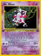 Mr. Mime 6/64 — English Jungle reference artwork for a card included in this bundle; not the actual item photograph