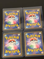 Actual japanese Pokémon cards — Mega Charizard X ex 223/193, Mega Lucario ex 228/193, Mega Scrafty ex 231/193, Mega Froslass ex 224/193 — bundle photograph