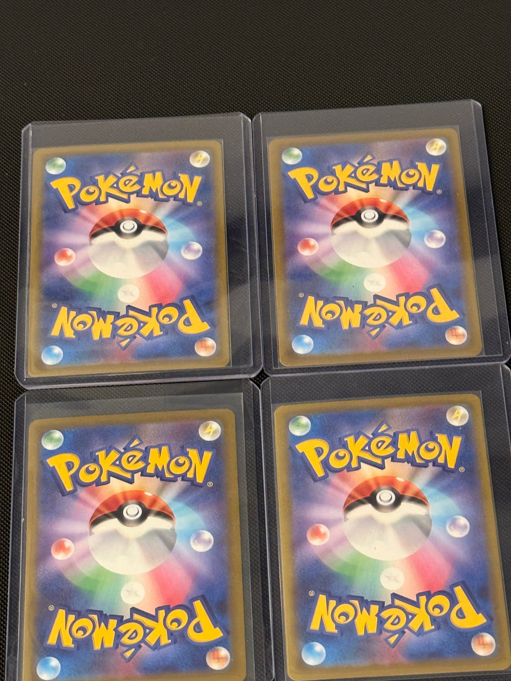 Actual japanese Pokémon cards — Mega Charizard X ex 223/193, Mega Lucario ex 228/193, Mega Scrafty ex 231/193, Mega Froslass ex 224/193 — bundle photograph