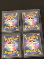 Actual japanese Pokémon cards — Mega Charizard X ex 223/193, Mega Lucario ex 228/193, Mega Scrafty ex 231/193, Mega Froslass ex 224/193 — bundle photograph