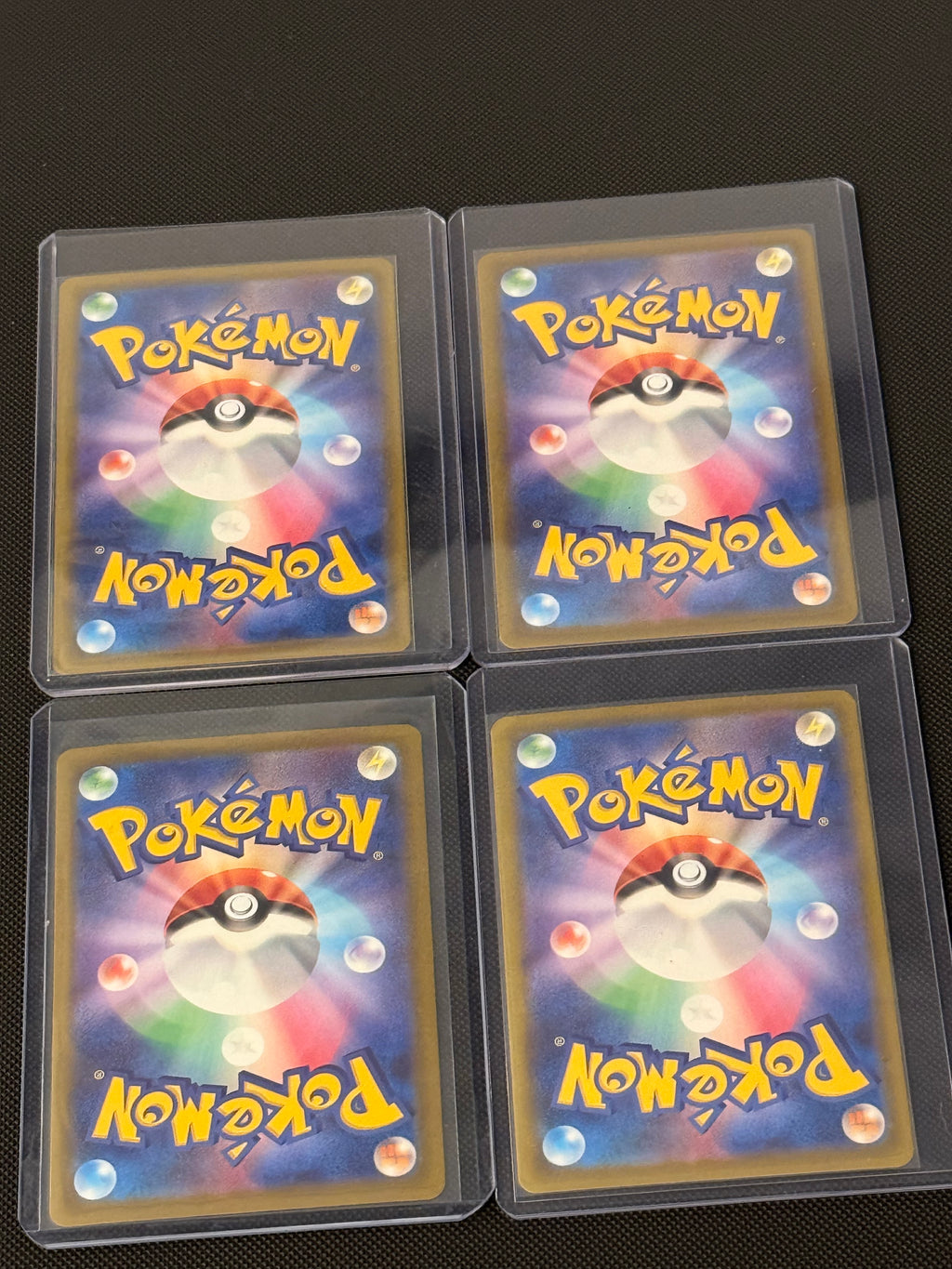 Actual japanese Pokémon cards — Mega Charizard X ex 223/193, Mega Lucario ex 228/193, Mega Scrafty ex 231/193, Mega Froslass ex 224/193 — bundle photograph