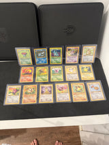 English Jungle collection: five holographic rares, four non-holo rares and seven common/uncommon cards — actual fronts