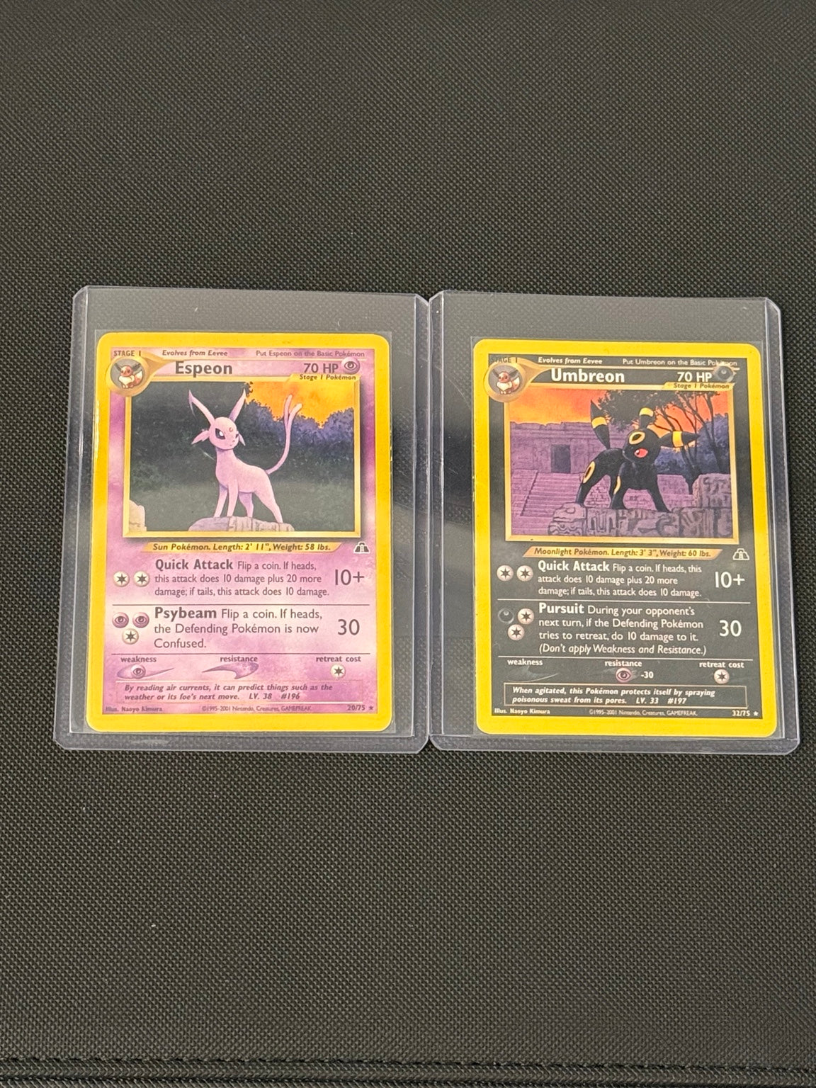 Umbreon at right; only Umbreon included in this listing