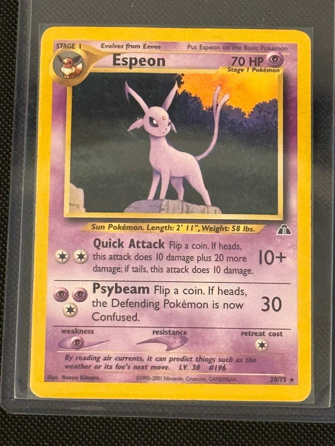 Espeon 20/75 · Neo Discovery · Unlimited
