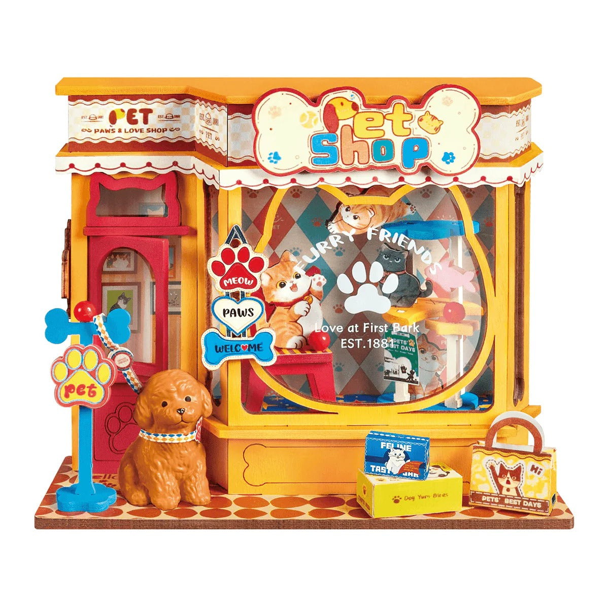 Pawfect Pet Shop (DS045) | Tiny Store Miniature House Kit
