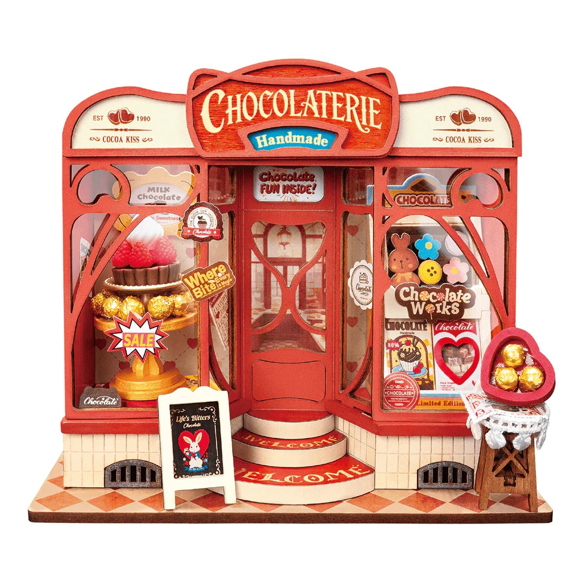 Sweet Chocolate Shop (DS046) | Tiny Store Miniature House Kit