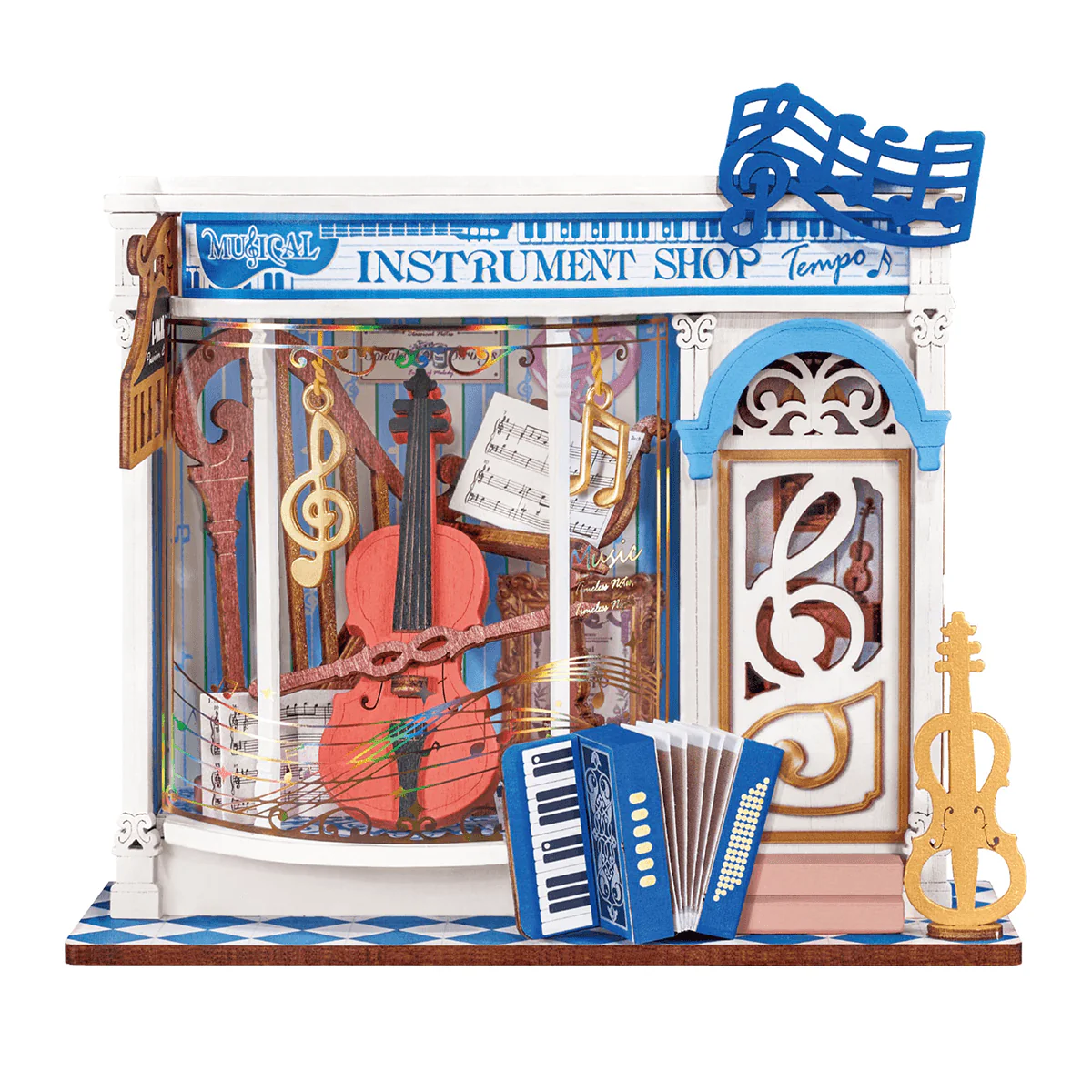 Melody Instrument Shop (DS047) | Tiny Store Miniature House Kit