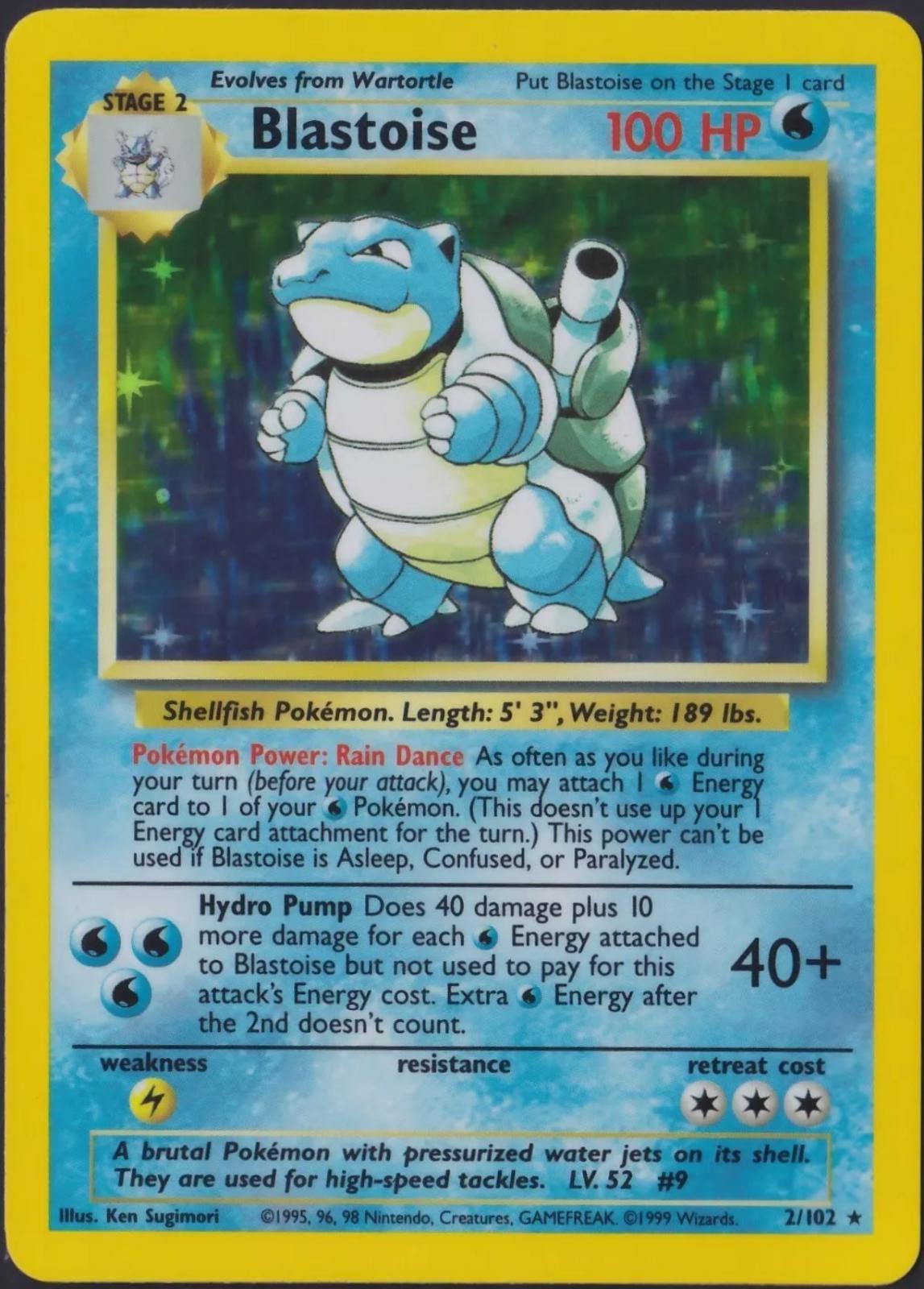 Blastoise — 2 — Base Set (Unlimited)