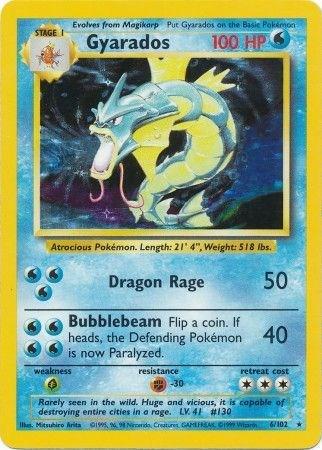 Gyarados — 6 — Base Set (Unlimited)
