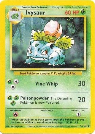 Ivysaur — 30 — Base Set (Unlimited)